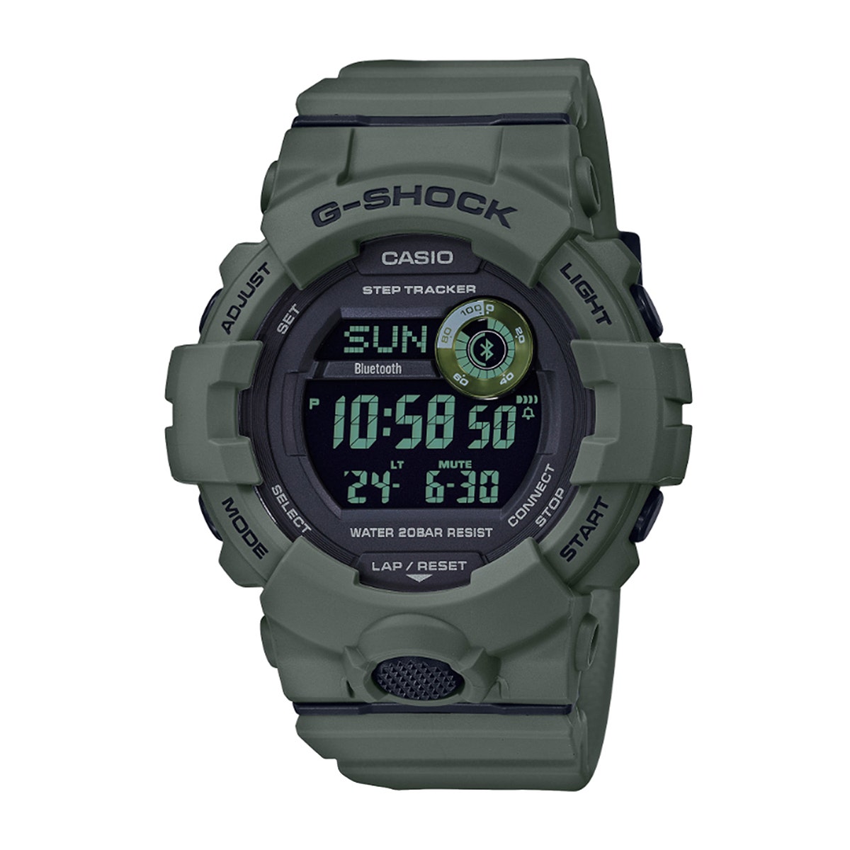 g-shock green watch