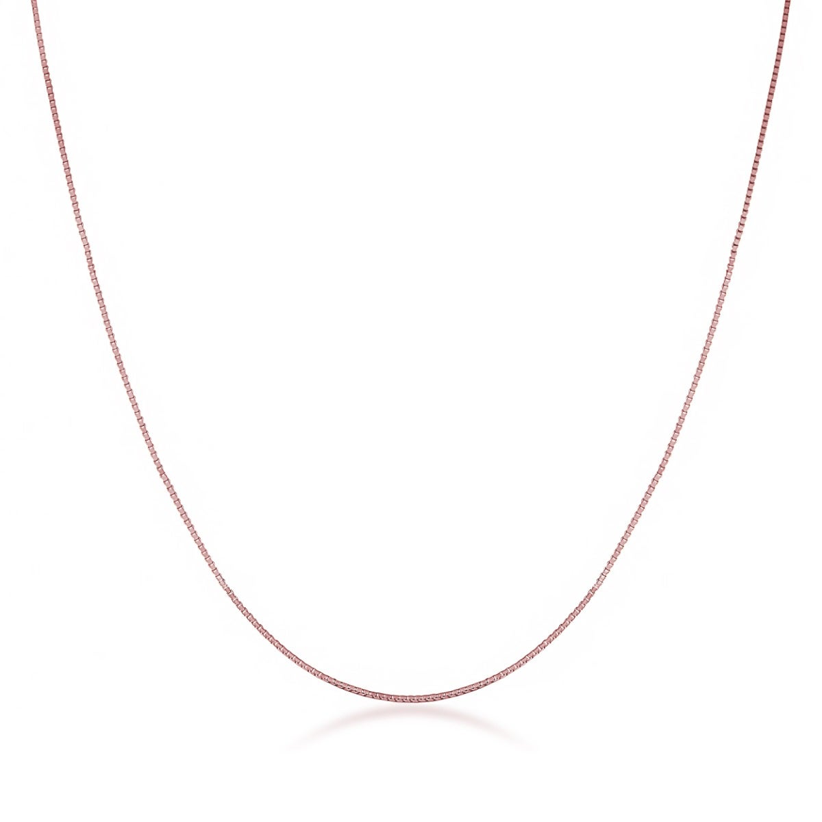 pink gold box chain