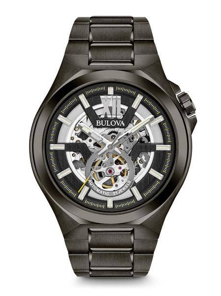 Bulova black stanless steel watch
