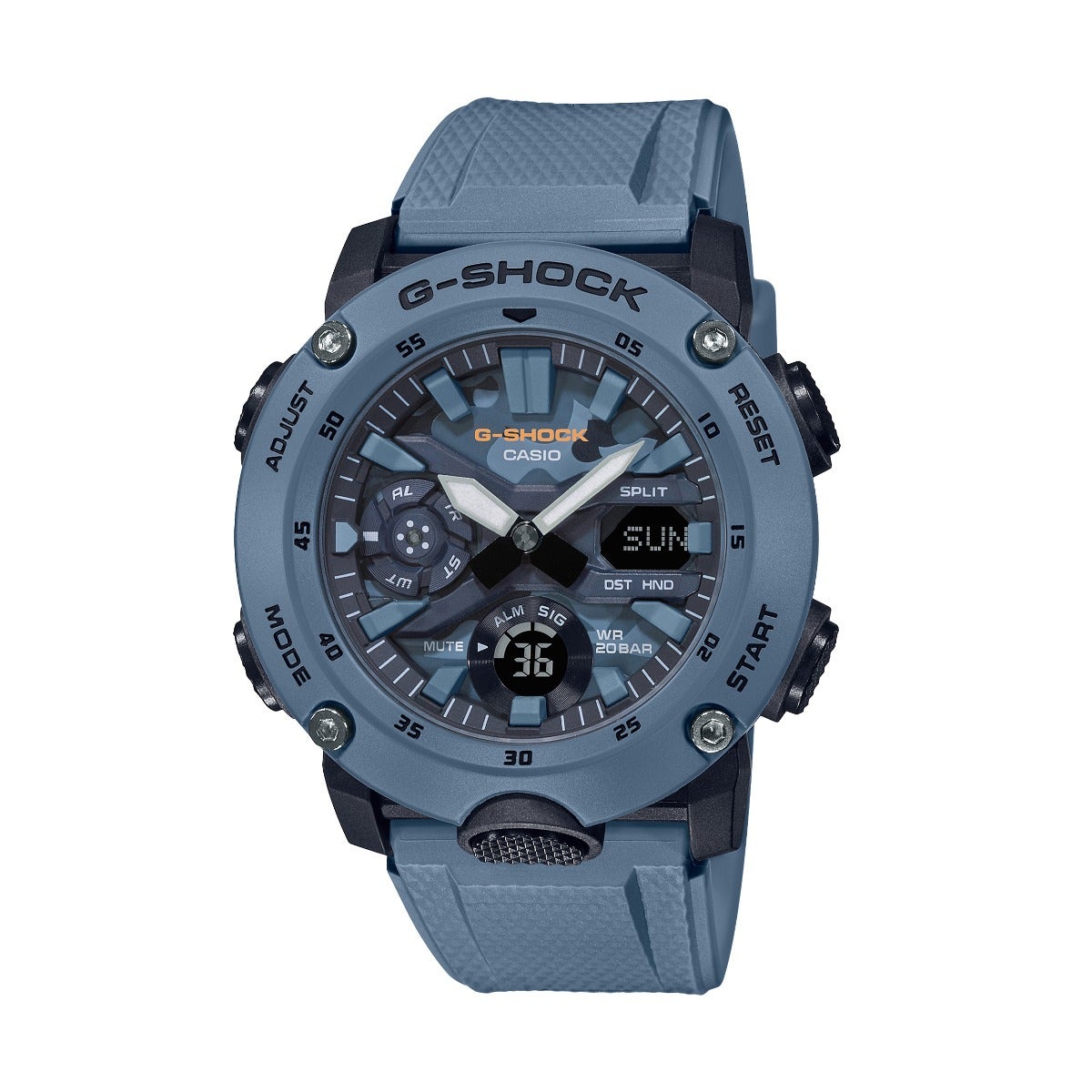 G-Shock Men's Street Utilitary Military Camo Dial Blue - GA-2000SU-2ACR