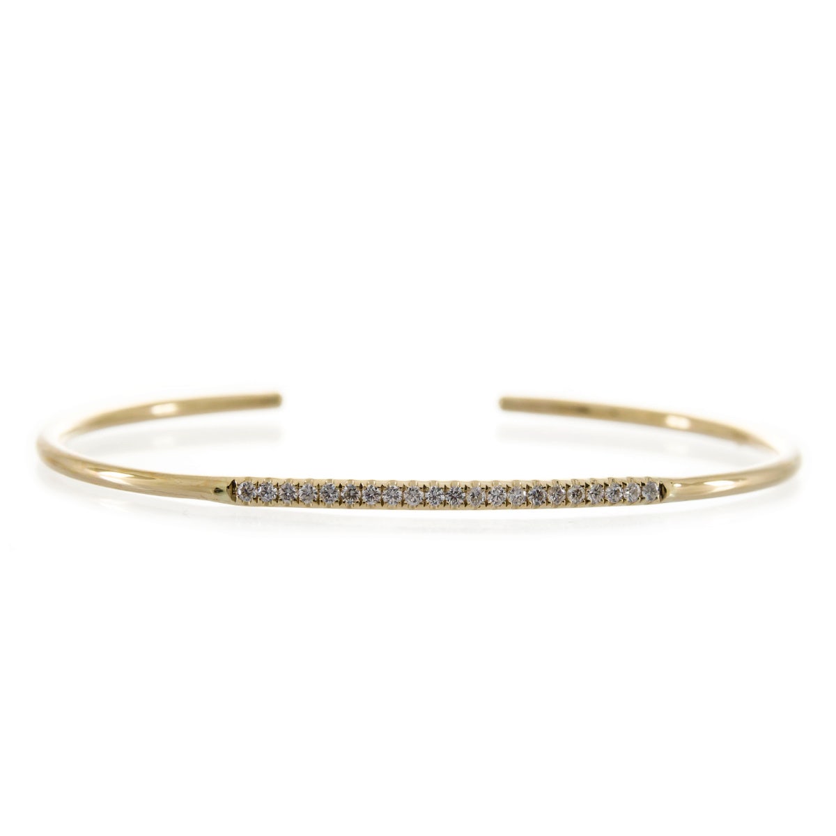 1/4 ct. tw. Diamond Bangle Bracelet in 10K Yellow Gold - TW1308BN-BN1800124