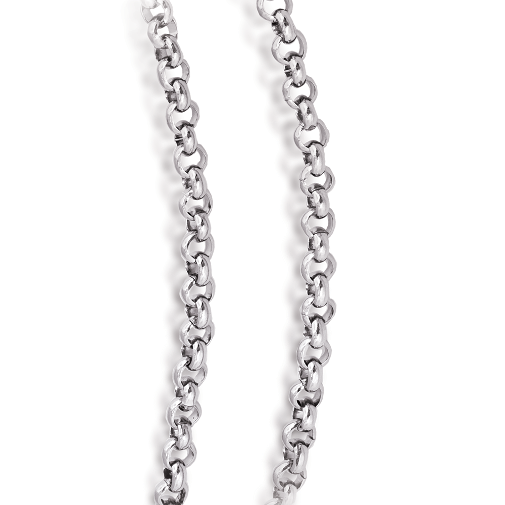 Mens Stainless Steel Rolo Chain - HSN280-4MM