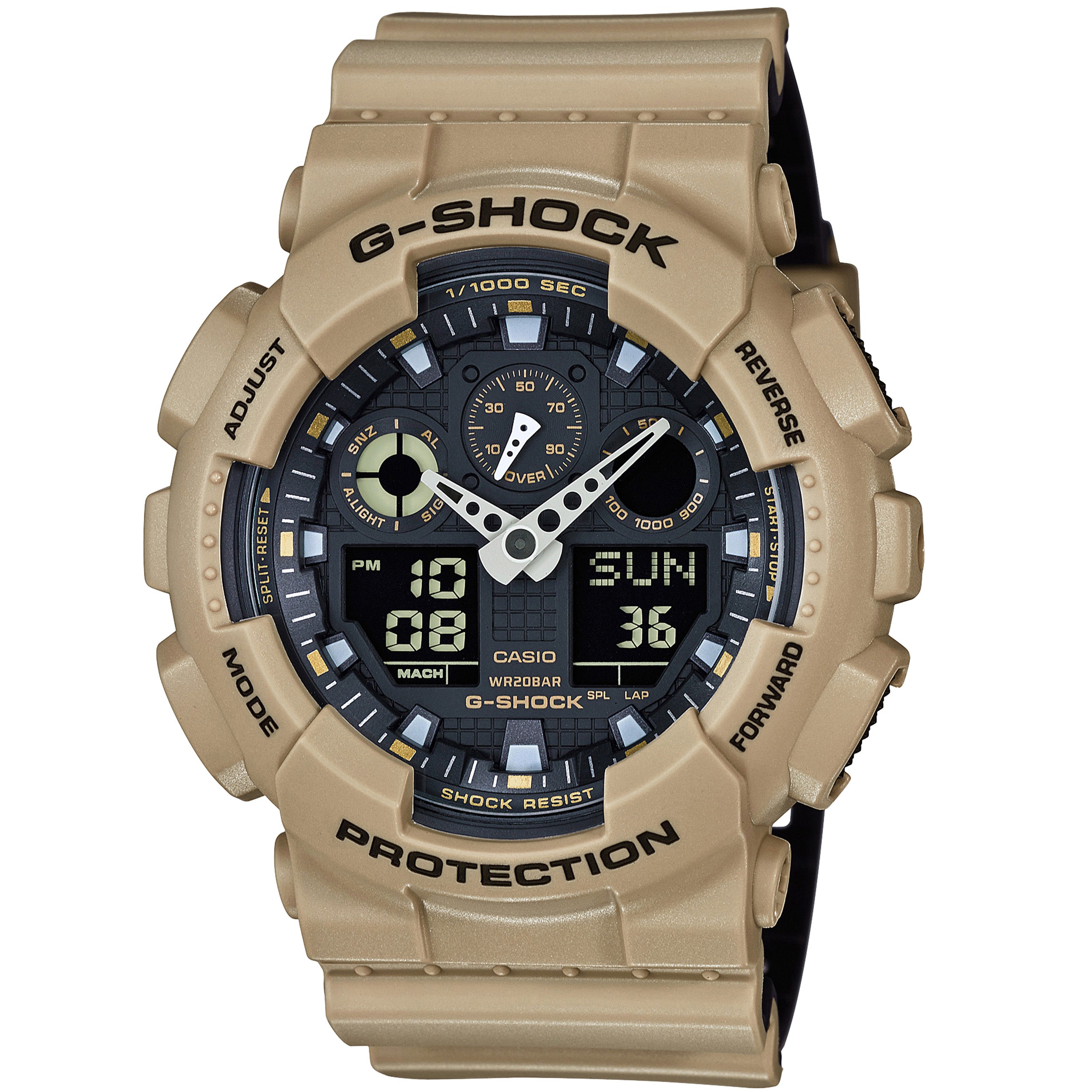 G-Shock Men's Military Sand Analog Watch - GA-100L-8ACR