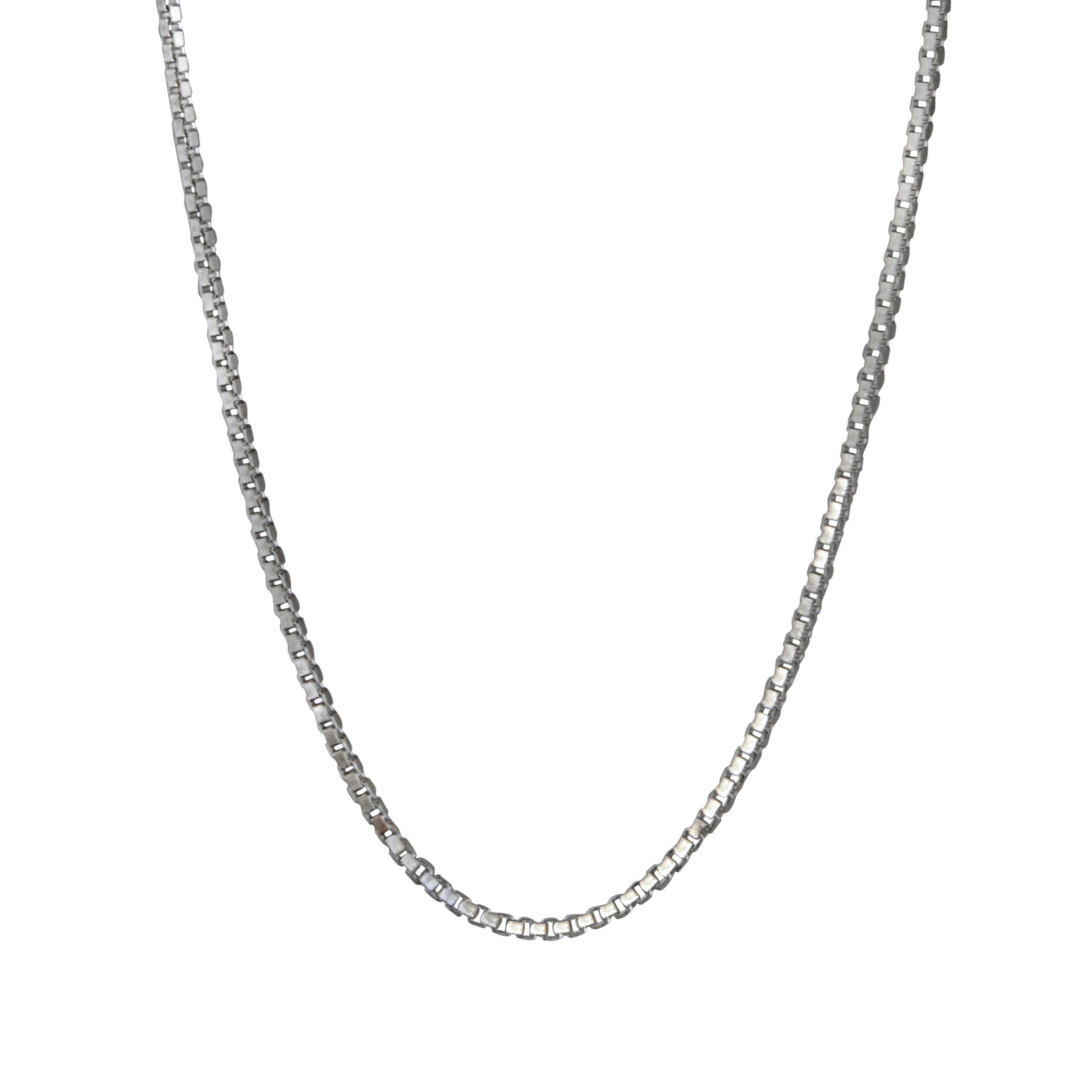 0.8MM 20" Box Chain in Sterling Silver - VEGD015-SS-20 