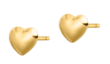 gold heart earrings